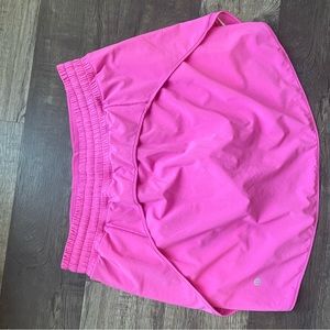 Sonic pink Lululemon Hotty hot high rise skort, long length
